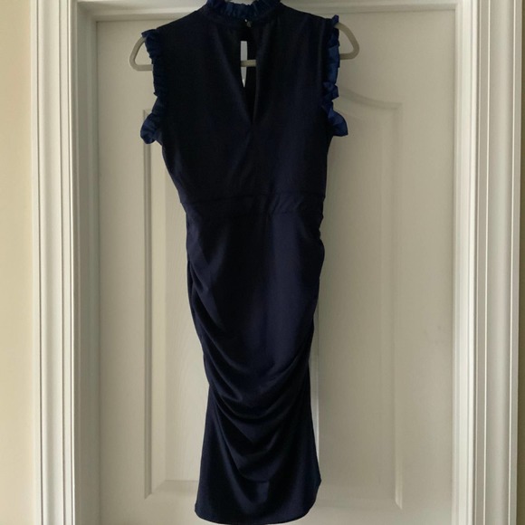 Kimi + Kai Maternity Madeline Ruched Mini Body-Con Dress XS - Picture 8 of 10